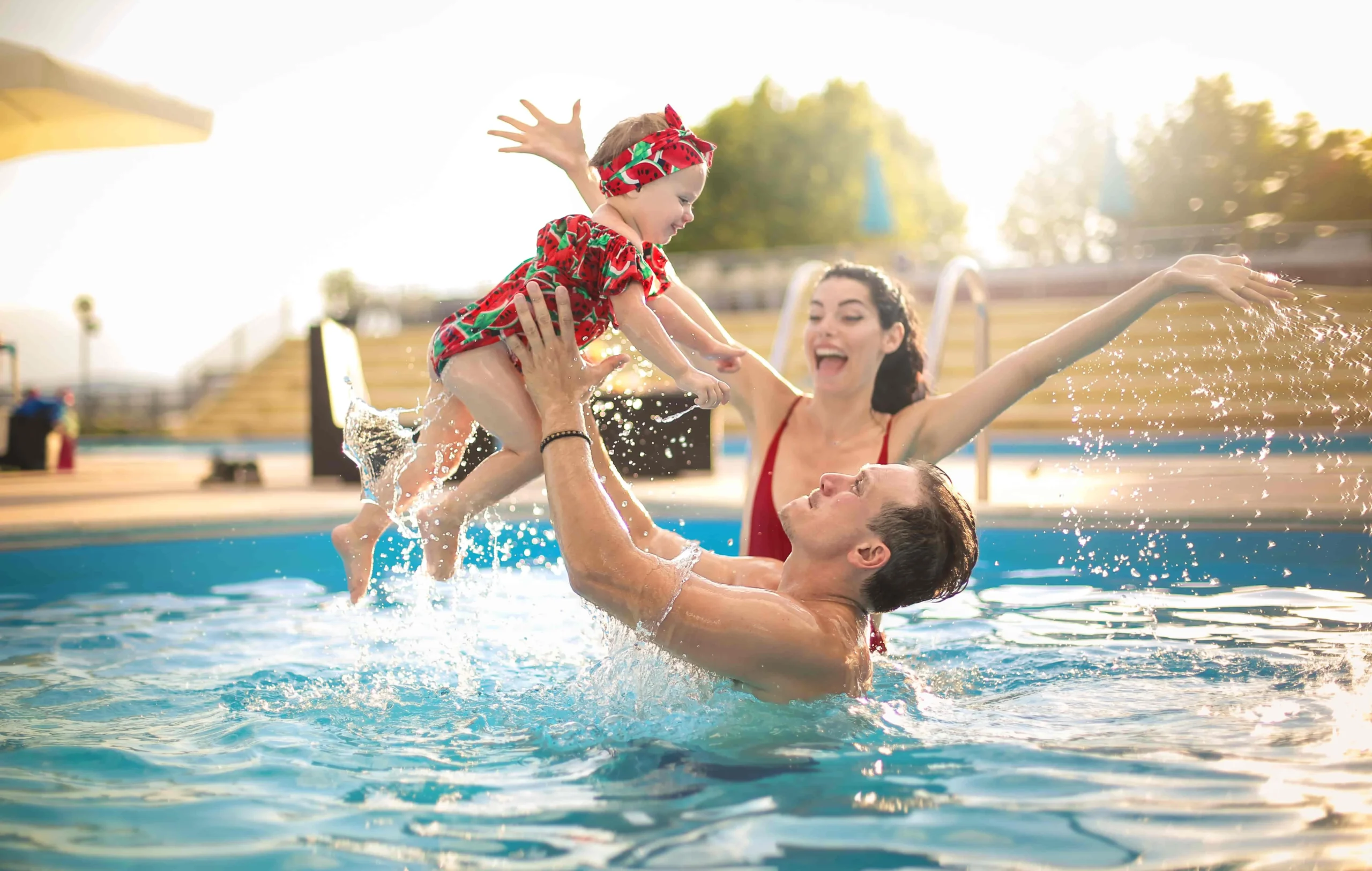 Wealthy Contractor Freedom swimming